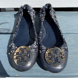 Tory Burch Sernea Tweed Ballet Flats